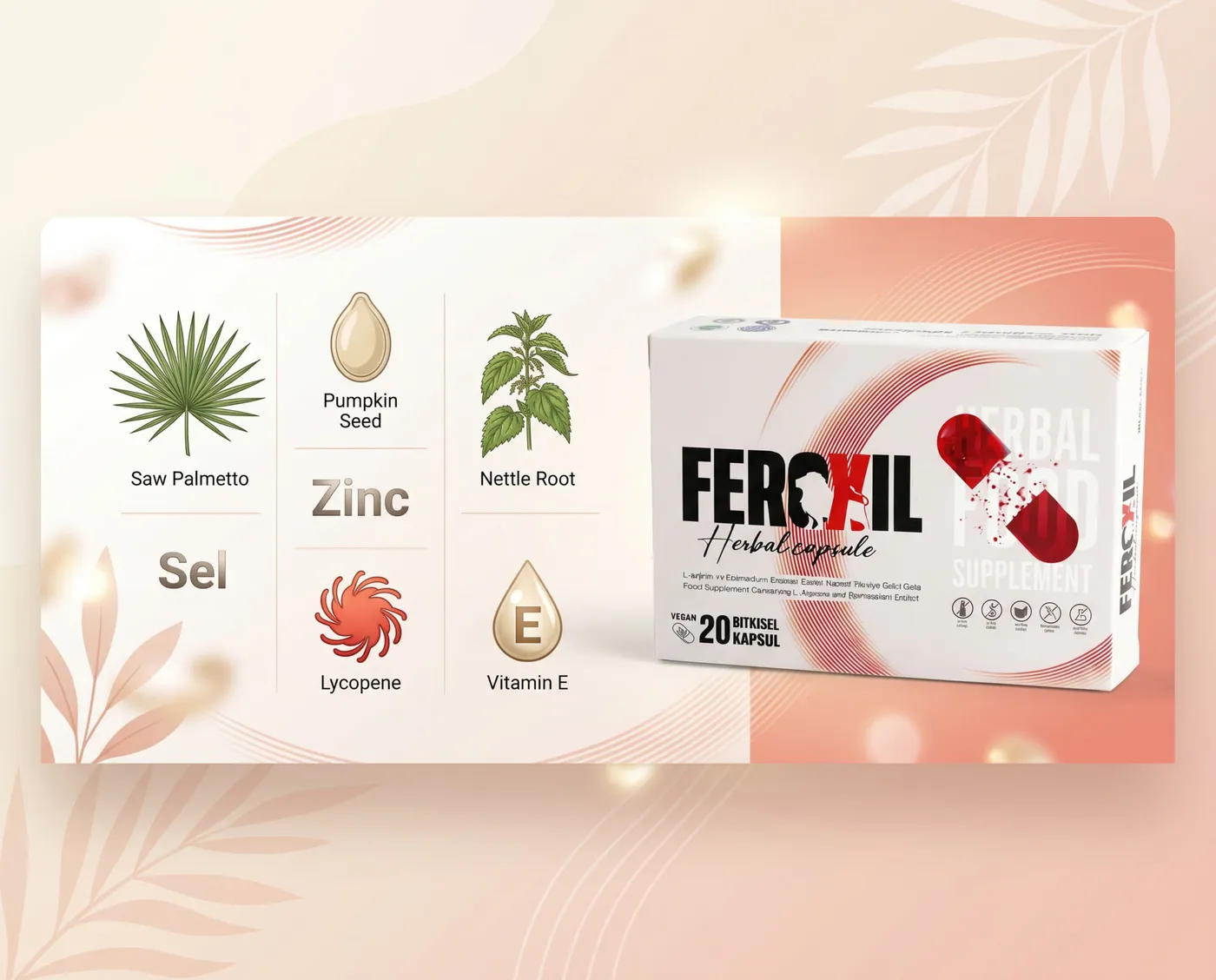 Feroxil kutusu ve bileşen paneli — orijinal ambalaj