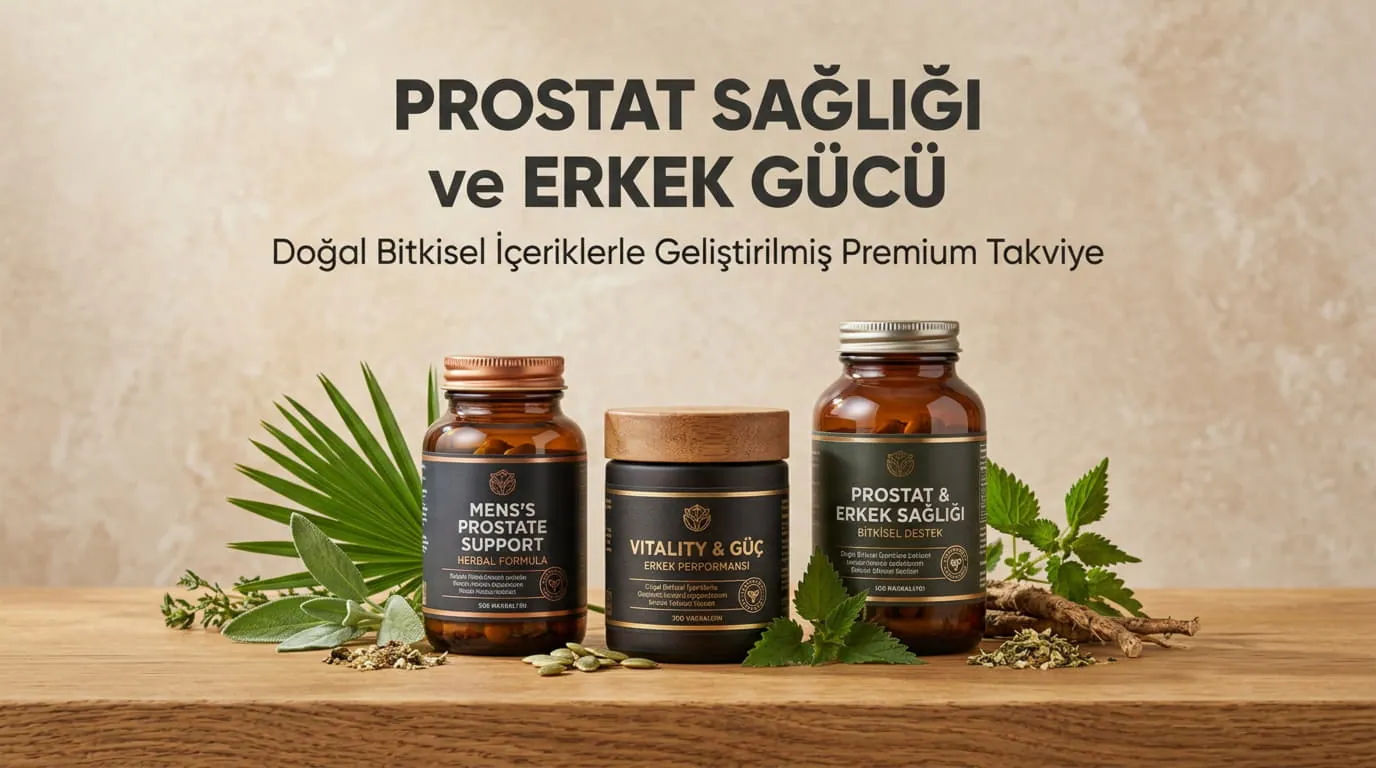 Prostat sağlığı ve erkek gücü için bitkisel takviyeler